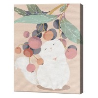 Tablou pe numere Art Gallery Econom Pisicuță albă 40x50cm (GX44271)