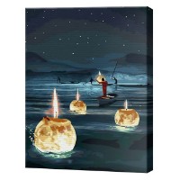 Tablou pe numere Art Gallery Econom Plimbarea magică pe râu 40x50cm (GX42787)