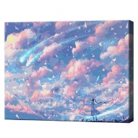 Tablou pe numere Art Gallery Econom Cer magic 30x40cm (EX8255)