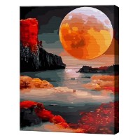 Tablou pe numere Art Gallery Econom Luna gigantică 40x50cm (GX46534)