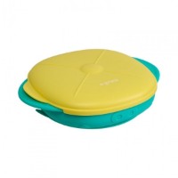 Тарелка с крышкой U-grow Green/Yellow (5949494030016)