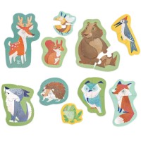 Puzzle Hape Woodland Friends 10in1 (6943478047020)
