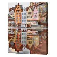 Tablou pe numere Art Gallery Econom Reflecția Stockholmului 30x40cm (EX6912)