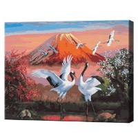 Картина по номерам Art Gallery Econom Японские журавли 40x50cm (GX34154)