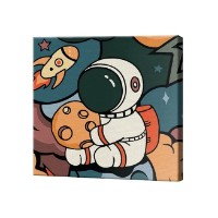 Картина по номерам Космонавт и планета Art Gallery Premium 20x20cm (BX3589)
