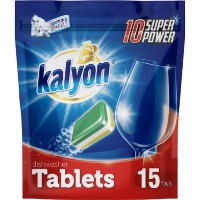 Средство для посудомоечных машин Kalyon Super Power 15pcs