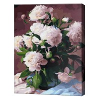 Tablou pe numere Art Gallery Premium  Bujori albi 40x50cm (GX29950)