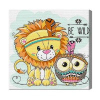 Картина по номерам Art Gallery Premium Будь диким 20x20см (BX2207)