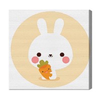 Картина по номерам Art Gallery Premium Зайка с морковкой 20x20см (BX2315)