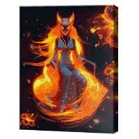 Tablou pe numere Art Gallery Premium Vulpe-kitsune 30x40cm (EX8413)