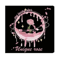 Картина по номерам Art Gallery Premium Луна и роза 20x20см (BX3177)