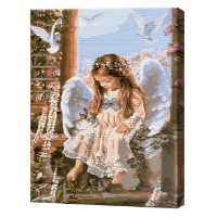 Tablou pe numere Art Gallery Premium Micuța îngeraș 30x40cm (EX6571)