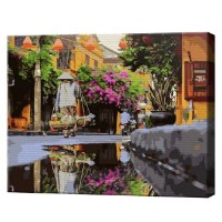 Tablou pe numere Art Gallery Premium Reflecția stradelei 40x50cm (GX43717)