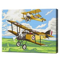 Tablou pe numere Art Gallery Premium Самолеты 20x30см (CX3799)