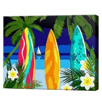 Картина по номерам Art Gallery Premium Яркие доски для серфинга 20x30см (CX4509)