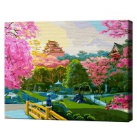 Tablou pe numere Art Gallery Premium Grădină japoneză 40x50cm (GX43115)