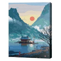 Tablou pe numere Art Gallery Premium Satul japonez 30x40cm (EX7903)