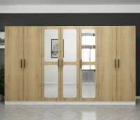 Шкаф Trendy Kale 3875 White/Walnut 315x210x52cm GTR004325