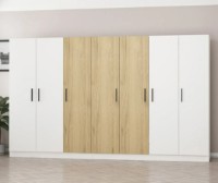 Шкаф Trendy Kale 3959 White/Walnut 315x210x52cm GTR004350