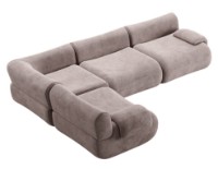 Canapea de colț fara carcasa Synonym Myra Majestic Beige S010DCB