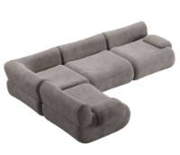 Canapea de colț fara carcasa Synonym Myra Majestic Grey S010DCB