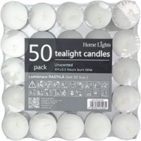 Lumânare Home Lights Pastila (111T4-50-WH) 50pcs