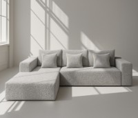 Canapea de colț fara carcasa Synonym Sofa Camely Grey Light S030