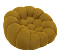 Fotoliu fara rama Synonym Puffa Mustard S021