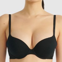 Sutien Adidas Aec - Uw Tshirt Push Up Bra Black, s.34B