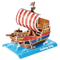 Puzzle 3D-constructor CubicFun Sailing Ship 33pcs (6944588232009)