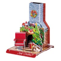 Puzzle 3D-constructor ChiToys Christmas Fireplace 24pcs (6944588231538)