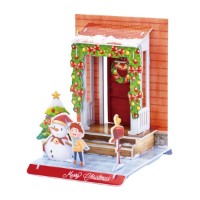 Puzzle 3D-constructor ChiToys Christmas House 20pcs (6944588231545)