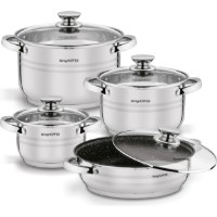 Набор посуды Konighoffer Bari Silver 8pcs