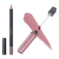 Помада для губ Aden Cosmetics Liquid Lipstick + Lipliner Pencil Set №34