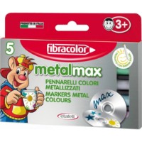 Набор фломастеров Fibracolor Metal Max 5pcs