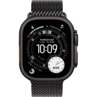 Смарт-часы Apple Watch Ultra 3 GPS + Cellular 49mm Black Titanium Case with Black Titanium Milanese Loop (MF1T4Q)