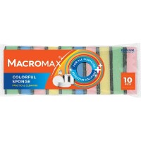 Bureți de curățenie Macromax Classic Colorful Sponge 10pcs