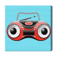 Картина по номерам Art Gallery Premium Красный магнитофон 20x20см (BX2529)