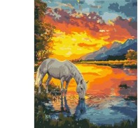 Картина по номерам Brushme Лошадь на рассвете 40х50cm (4840781361336)