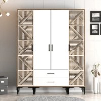 Шкаф Trendy Kumsal PTP Walnut/White 201.4x47.5x160cm GTR001796