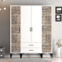 Шкаф Trendy Kumsal PTP White 201.4x47.5x160cm GTR001797