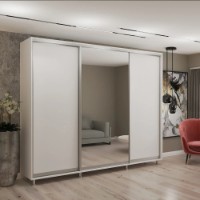 Шкаф-купе My-Style Chipboard + Mirror 270x200x60 White (C27H0M01U02)