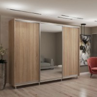 Шкаф-купе My-Style Chipboard + Mirror 290x210x60 Sonoma Oak (C29H1M03U02)