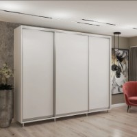 Шкаф-купе My-Style Chipboard 260x230x60 White (C26H3M01U01)