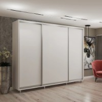 Dulap cu uşi glisante My-Style Chipboard 280x230x60 White (C28H3M01U01)