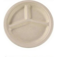 Набор одноразовых тарелок AmbalajMarket Bio Beige 3970 50pcs