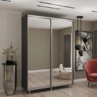 Dulap cu uşi glisante My-Style Mirror 190x220x60 Anthracite (C19H2M02U03)