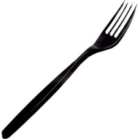 Набор одноразовых столовых вилок AmbalajMarket Black 10513 50pcs