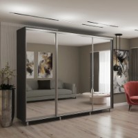 Шкаф-купе My-Style Mirror 280x230x60 Anthracite (C28H3M02U03)