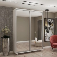 Шкаф-купе My-Style Mirror 110x200x60 White (C11H0M01U03)